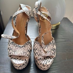 Kurt Geiger snakeskin platforms